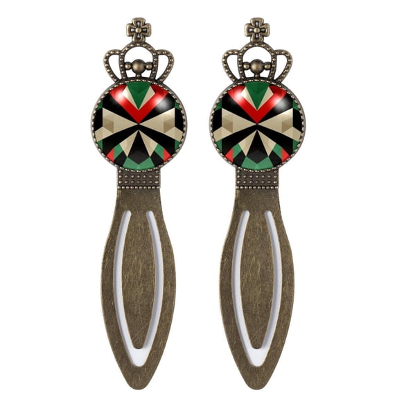 Palestine Vintage Copper Crown-Shaped Bookmarks: Stainless Steel Reading Accessories and Book Markers
