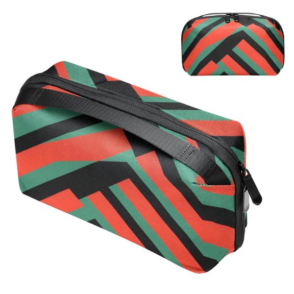 Palestine Waterproof Oxford Cloth Storage Box for Electronic Devices - 5.9x9.44x3.14 Inches - Travel Organizer and Cord Organizer for Small Electronics - Easy to Use