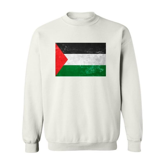Palestinian Flag Design Sweatshirt Men -Image by Shutterstock, Male Large
