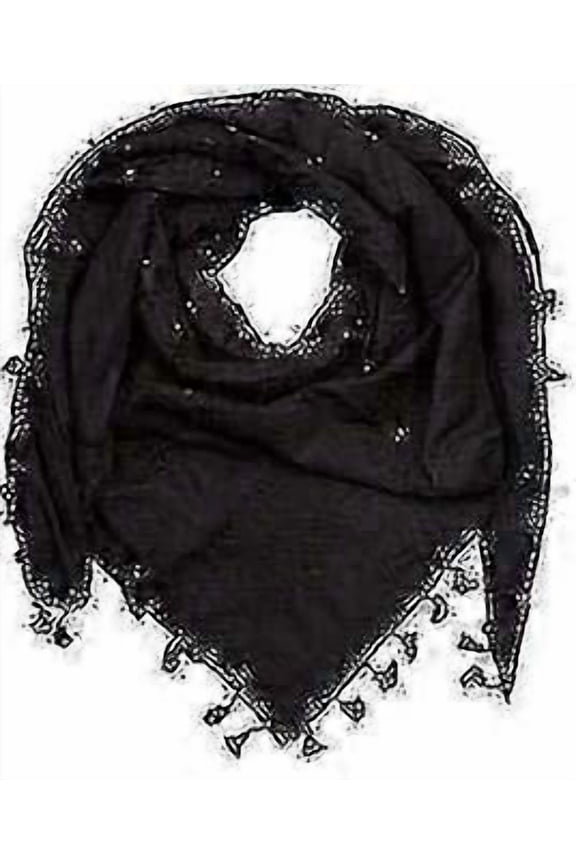 Palestinian Keffiyeh Scarf - Traditional Arafat Hatta with Tassels, Shemagh Arab Houndstooth 100% Cotton