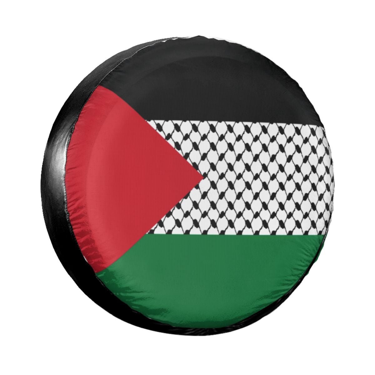 Palestinian Map With Kufiya Hatta Pattern Spare Tire Cover for Jeep