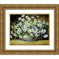 thumbnail image 1 of Paleta, Anna 18x15 Gold Ornate Wood Framed with Double Matting Museum Art Print Titled - Bouquet of wild flowers, 1 of 4