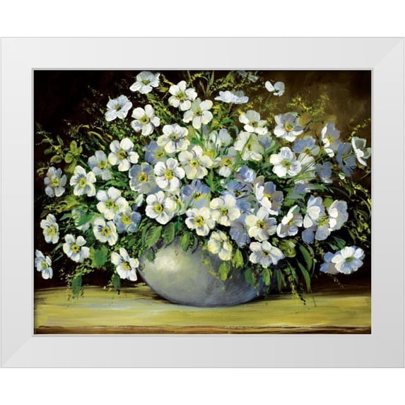 Paleta, Anna 18x15 White Modern Wood Framed Museum Art Print Titled - Bouquet of wild flowers