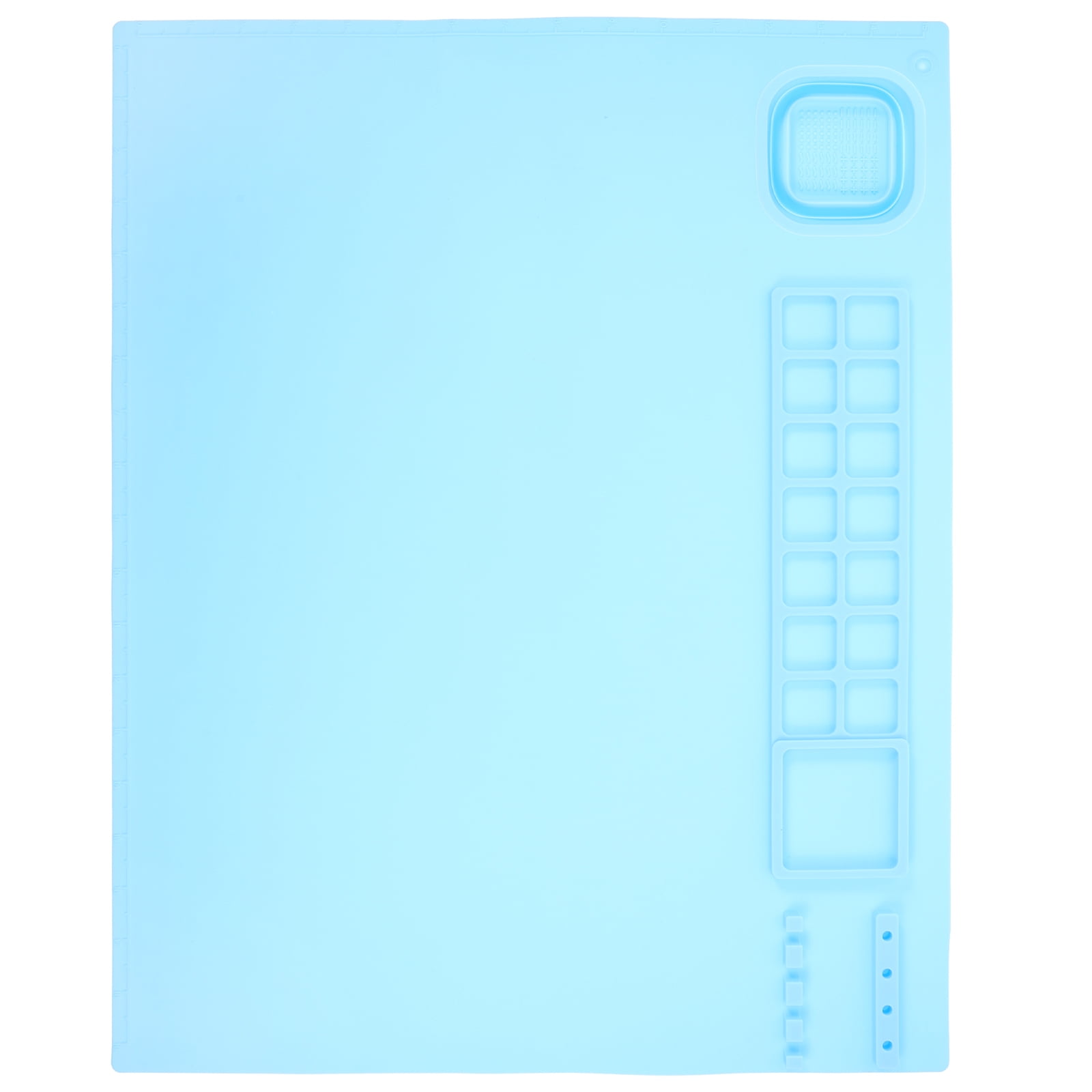 Palette Color Mixing Plate Oil Paint Silicone Tray Art Mat Palettes