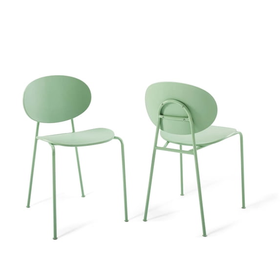 Palette Dining Side Chair Set of 2,Green