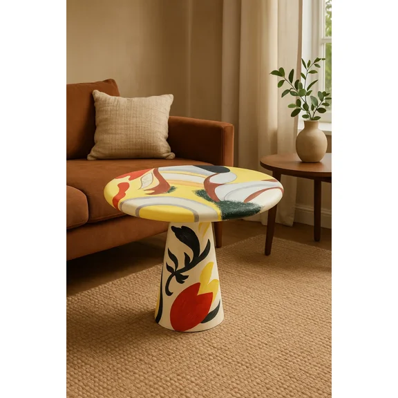 Palette Hand Paint Side Table