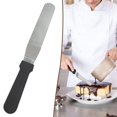 thumbnail image 1 of Palette Knife Baking,6In Pallet Knife,Black Stainless Steel Palette Knifes,Cake Spatula,Professional Cake Spatulas for Decorating,Thickened Offset Spatula,For Home,Kitchen,Baking,Kitchen Pastry, 1 of 9