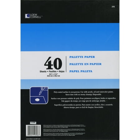 Palette Papers 40/Pkg-8.25"X11.5", Pk 3, Loew-Cornell