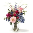 Palette Silk Flower Arrangement - & Blue - Walmart.com