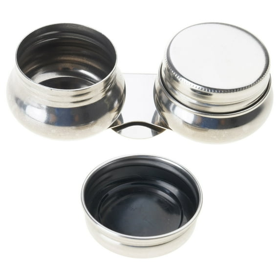 Palettes Cup Large Mouth Single Palettes Container Cup Double Dipper with Lid and Clip Oil Paint Container for Drawing