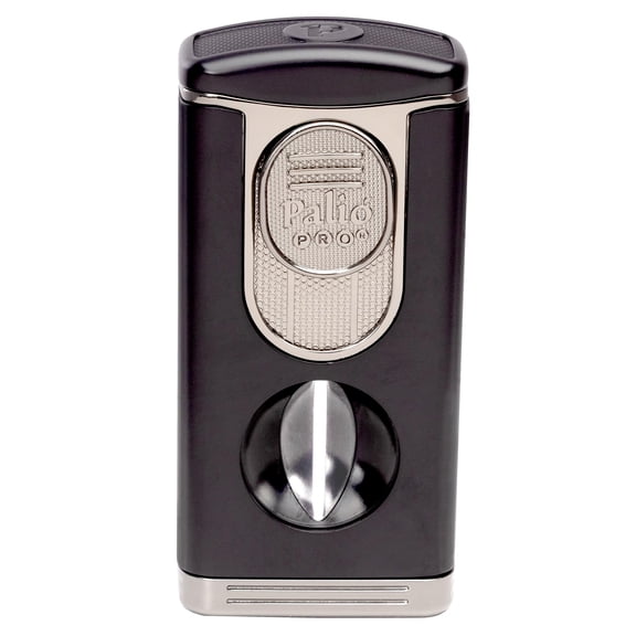 Pali PRO Trevi Triple Torch Lighter with Built-in V-Cutter, Black