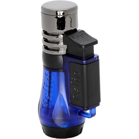 Palió Vesuvio Triple Jet Flame Torch Lighter, Blue