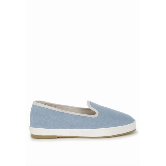 London Rag Palin Denim Slip On Womens Loafers