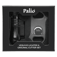 thumbnail image 1 of Palio Gift Set with triple-jet flame Vesuvio Lighter and V-Cutter, Green and Gray, 1 of 1