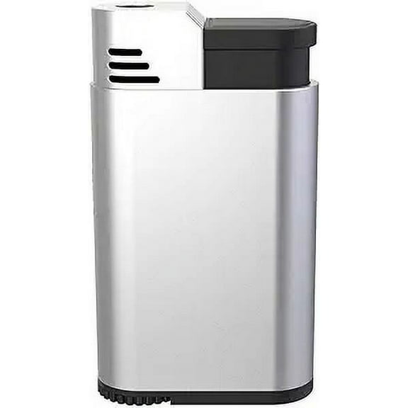Palio Torcia Single Jet Flame Lighter, Durable Metal Body, Silver