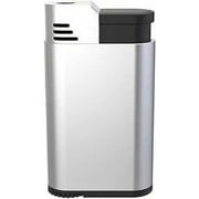 Palio Torcia Single Jet Flame Lighter, Durable Metal Body, Silver