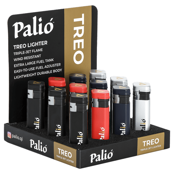 Palio Treo, 12ct Cigar Lighter, Display Pack, Multicolor
