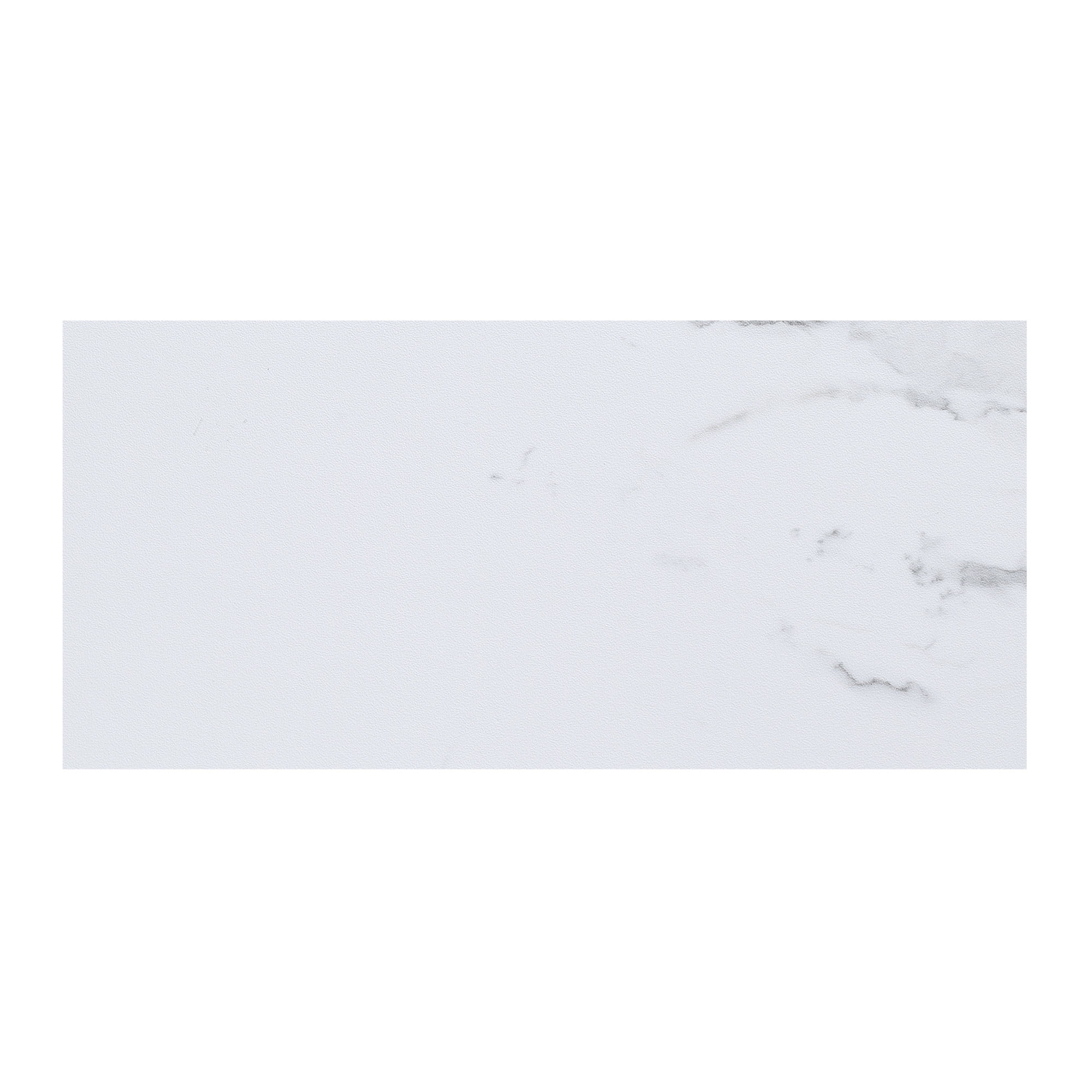Carrara Marble 11in x 4.5in Waterproof Vinyl Wall Tile