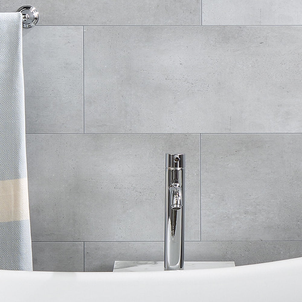 Frost Nickel Gray PVC Wall Tile Sample for Bathroom and Kitchen