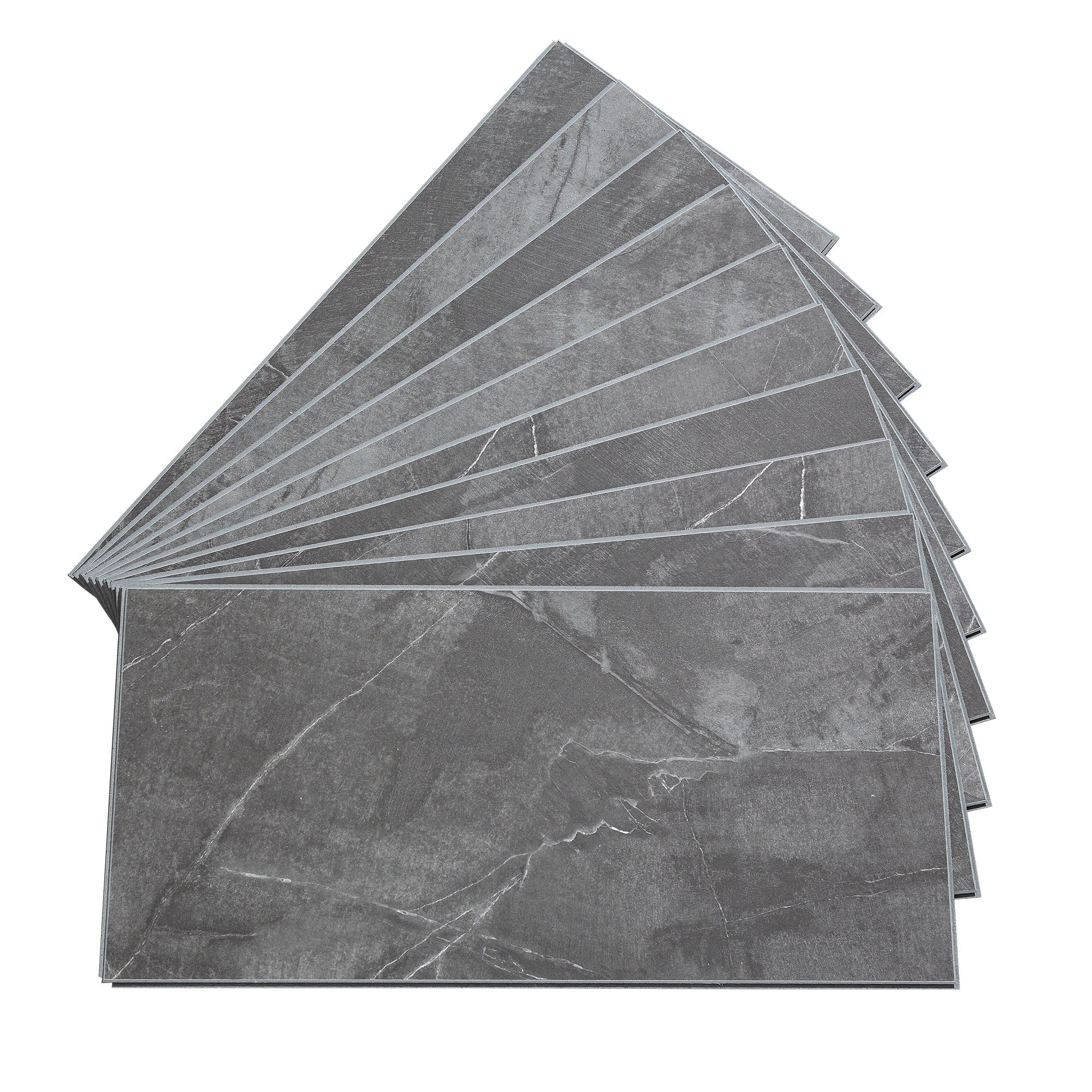 Palisade 23.2 in. x 11.1 in. Interlocking Vinyl Wall/Backsplash Panels in Cracked Slate (10 Pack)
