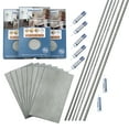 Palisade Waterproof Interlocking Vinyl Tile Shower Kit, 25.6x14.8 in ...