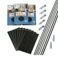 thumbnail image 1 of Palisade 25.6in x 14.8in Vinyl Wall Tile Shower Kit in Black Ice, 1 of 3