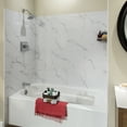 thumbnail image 1 of Palisade 25.6in x 14.8in Vinyl Wall Tile Shower Kit in Carrara Marble, 1 of 7