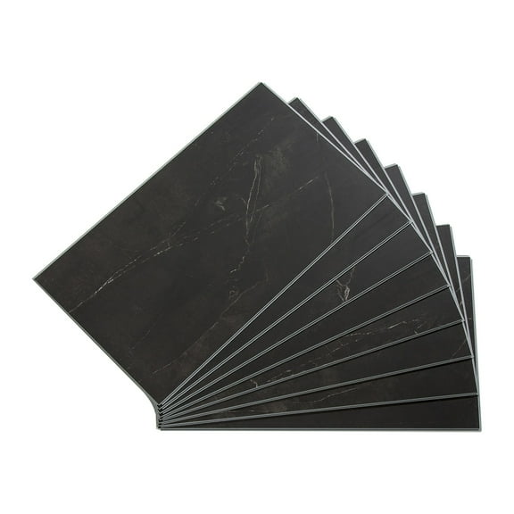 Palisade 25.6in x 14.8in Vinyl Wall Tile in Black Ice
