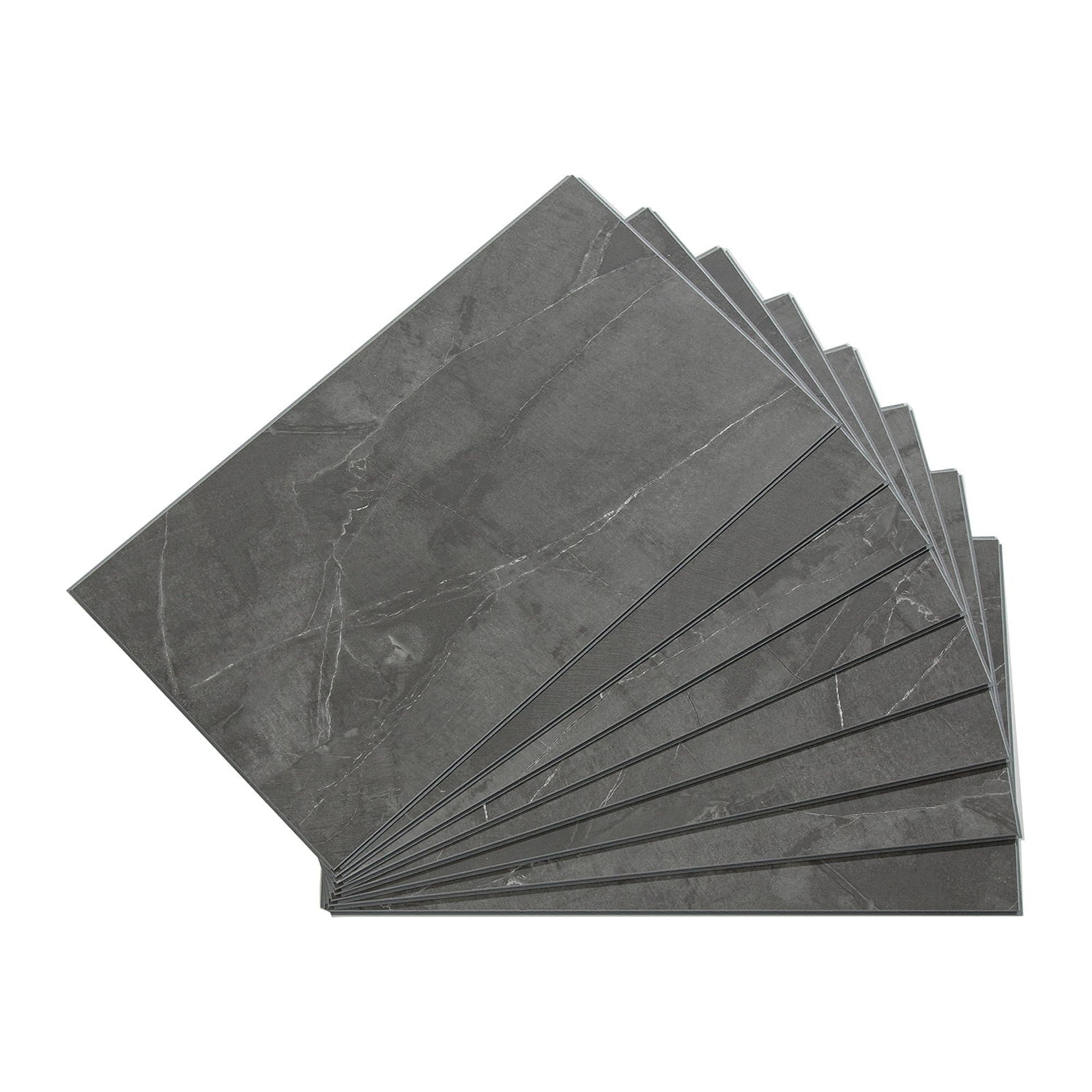Palisade Cracked Slate 25.6" x 14.8" Vinyl Waterproof Wall Tiles