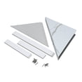 thumbnail image 1 of Palisade Vinyl Waterproof Corner Shower Bench in Carrara Marble/Urban Glacier, 1 of 7