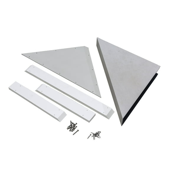 Palisade Vinyl Waterproof Corner Shower Bench in Wintry Mix