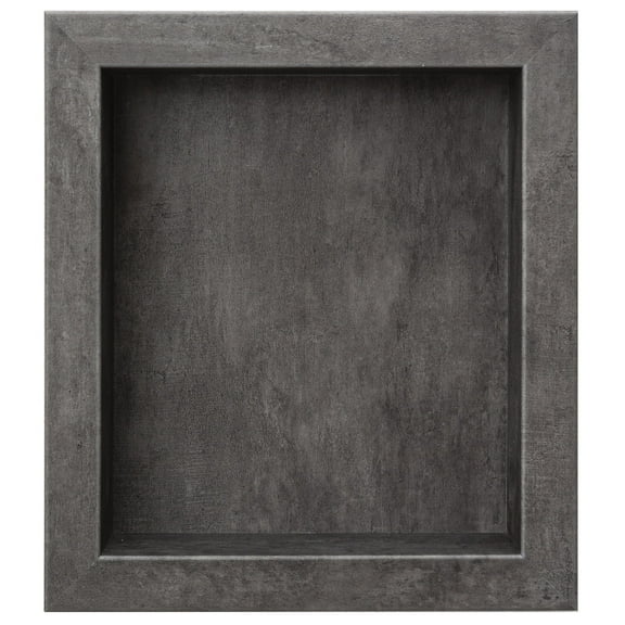 Palisade 17.5 in. x 15.5 in. Vinyl Waterproof Shower Niche Insert in Ashen Slate