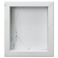 thumbnail image 1 of Palisade 17.5 in. x 15.5 in. Vinyl Waterproof Shower Niche Insert in Carrara Marble/Urban Glacier, 1 of 9