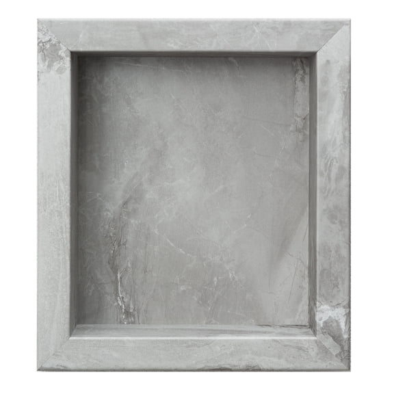 Palisade 17.5 in. x 15.5 in. Vinyl Waterproof Shower Niche Insert in Smoky Sky/Urban Slope