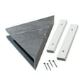thumbnail image 1 of Palisade Vinyl Waterproof Corner Shower Shelf in Cracked Slate/Urban Quarry, 1 of 7
