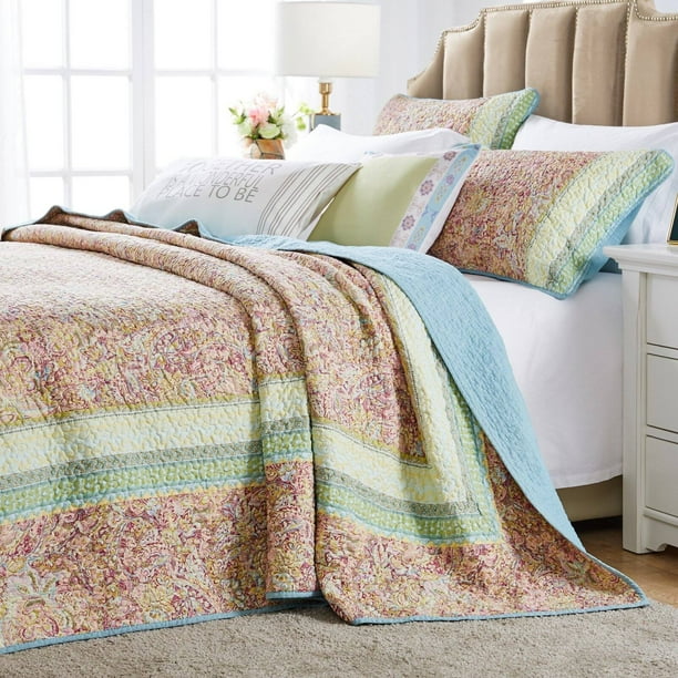 Palisades Pastel Bedspread Set by Barefoot Bungalow - Walmart.com