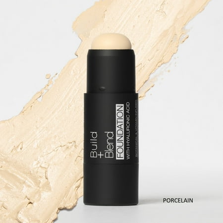 Palladio BUILD + BLEND Foundation Stick, Contour Stick for Face, Professional Makeup for Perfect Look, 0.25 Ounce (Porcelain)
