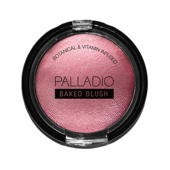 Palladio Baked Blush, Wish, 2.5g, Highly Pigmented and Shimmery Powder Blush, Apply Dry for Natural Glow or Wet for Dramatic Radiance