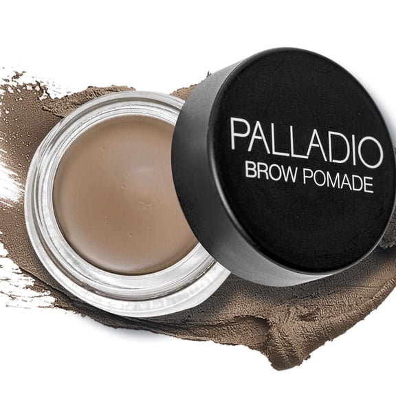 "Palladio Brow Pomade Waterproof, 24 Hour Wear, Smudge Proof and Sweat Resistant Formula, Super Creamy Formula Glides on And Helps to Fill in Brows for a Dramatic, Defined, Flawless Look (Taupe)"