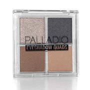 Palladio Eyeshadow Quads, Velvety Pigmented Blendable Matte, Metallic & Shimmer Finishes, Creamy Formula, Four Way Quad Eye Shadow Palette, Talc-Free Party Rocker