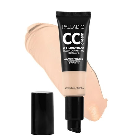 Palladio Full-Coverage Color Correction CC Cream, Oil-Free with Peptides & Vitamin C, Best for Correcting Redness and Uneven Skin Tone, Buildable Foundation Coverage (Fair 11N) price history and forecast - Palladio CC11