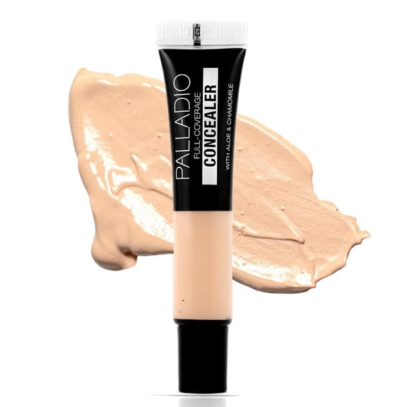 Palladio Full Coverage Concealer, Under Eyes Disguise , Custard, 0.35 Ounce