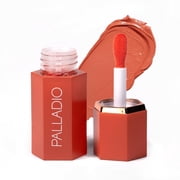 Palladio Liquid Blush for Cheeks & Lips 2-in-1 Makeup Face Blush, Weightless Cream Formula, Smudge Proof Long-Wearing Pigmented Blush, Natural Look Makeup Face Blushes, Dewy Finish, Sunny Coral