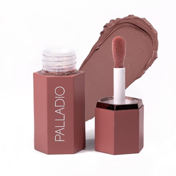 Palladio Liquid Blush for Cheeks & Lips 2-in-1 Makeup Face Blush, Weightless Cream Formula, Smudge Proof Long-Wearing Pigmented Blush, Natural Look Makeup Face Blushes, Dewy Finish, Dusty Rose