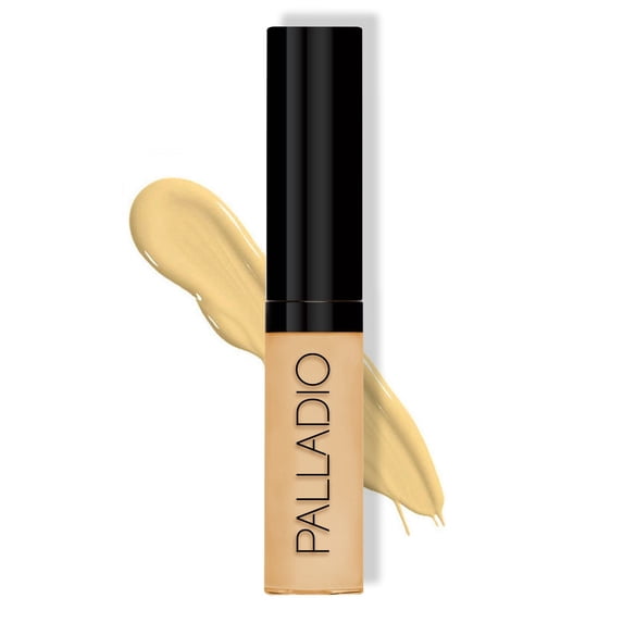 Palladio Liquid Concealer, Banana, 0.35 oz, Creamy Face and Eye Concealer, Evens Skin Tone, Conceals Blemishes, Dark Circles and Fine Lines