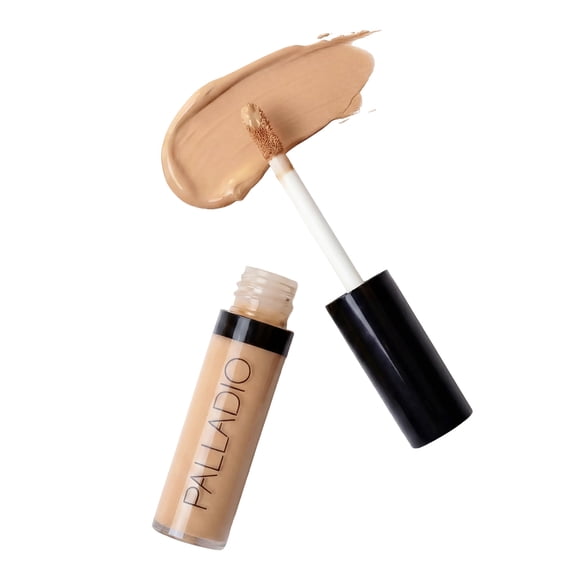 Palladio Liquid Concealer, Beige, 0.35 oz, Creamy Face and Eye Concealer, Evens Skin Tone, Conceals Blemishes, Dark Circles and Fine Lines