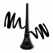 PALLADIO BEAUTY Palladio Liquid Eyeliner, Black, Highly Pigmented and Waterproof Eyeliner, For Intense Eye Definition, Includes Easy Grip Wand and Felt Tip Eyeliner Applicator