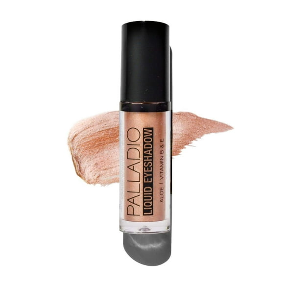 Palladio Liquid Eyeshadow, creamy shimmery formula that instantly adheres to the eyelid with flexible applicator (Sunstone)