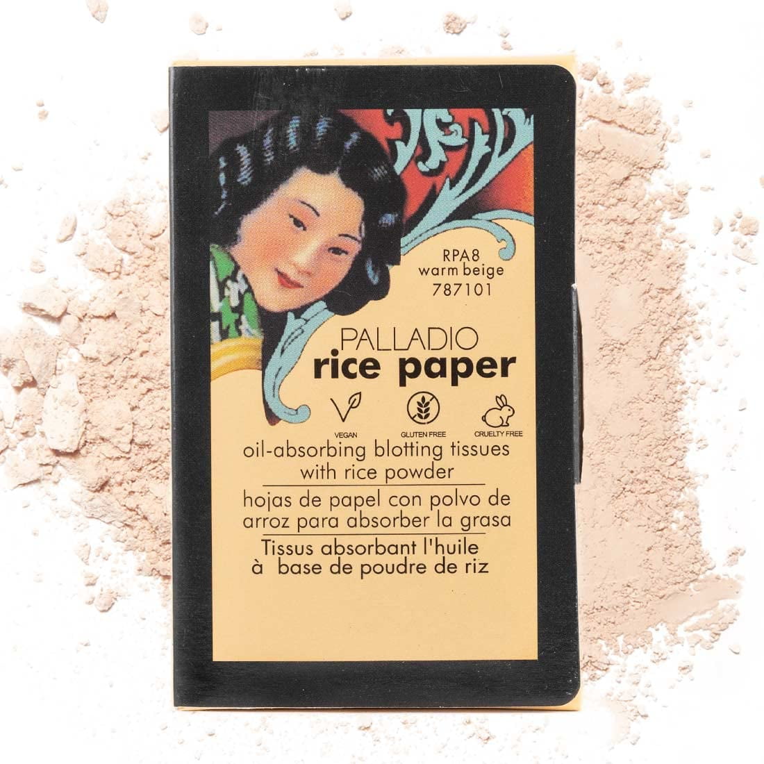 Palladio Rice Paper Facial Tissues for Oily Skin, Face Blotting Sheets