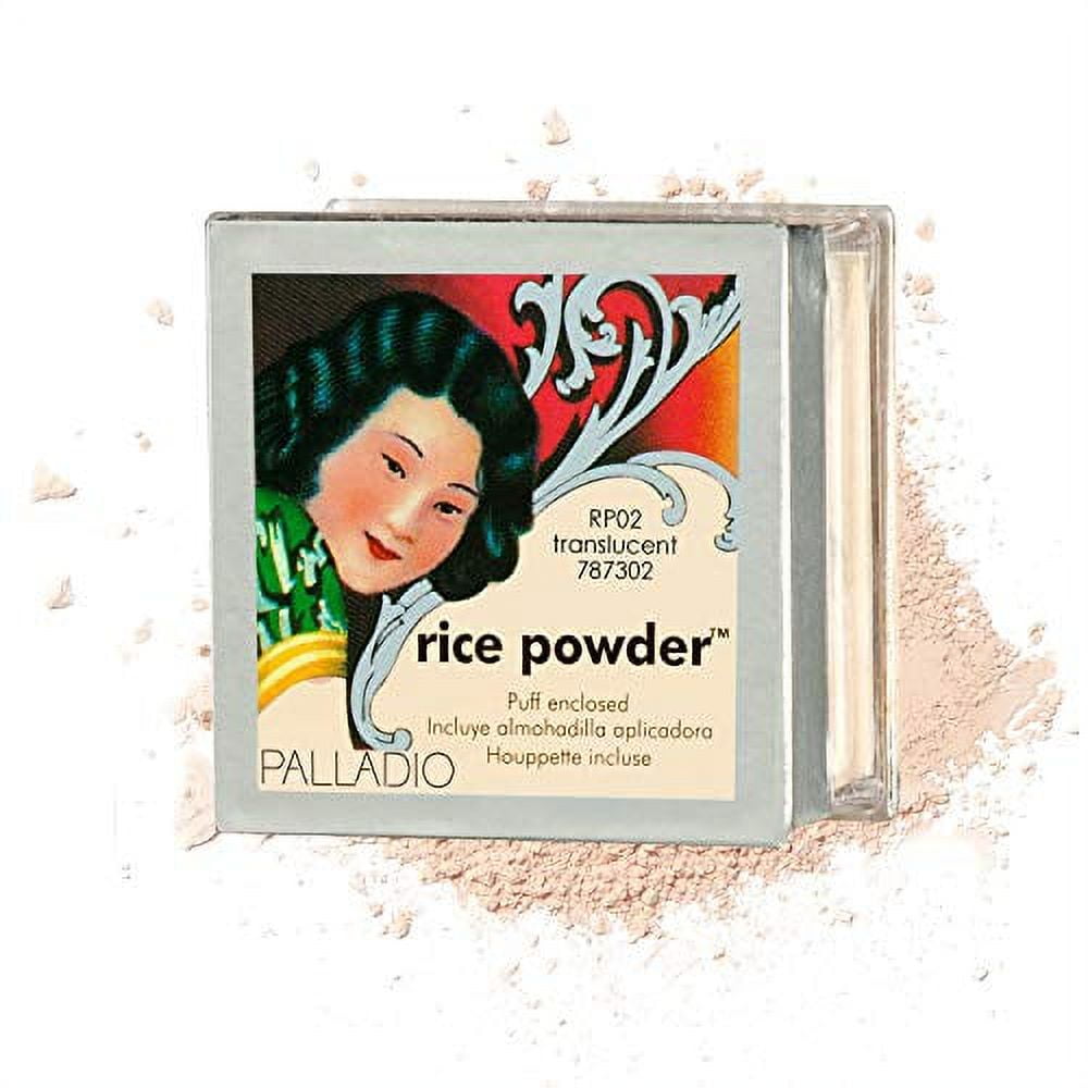 Palladio Rice Powder, Translucent, Loose Setting Powder, Absorbs Oil